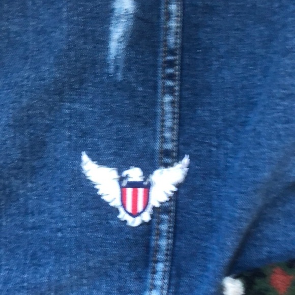 Free People Cypress Distressed Denim Jacket XS - Picture 9 of 10